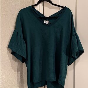 Ivy Jane Dark Teal Short Sleeve Top